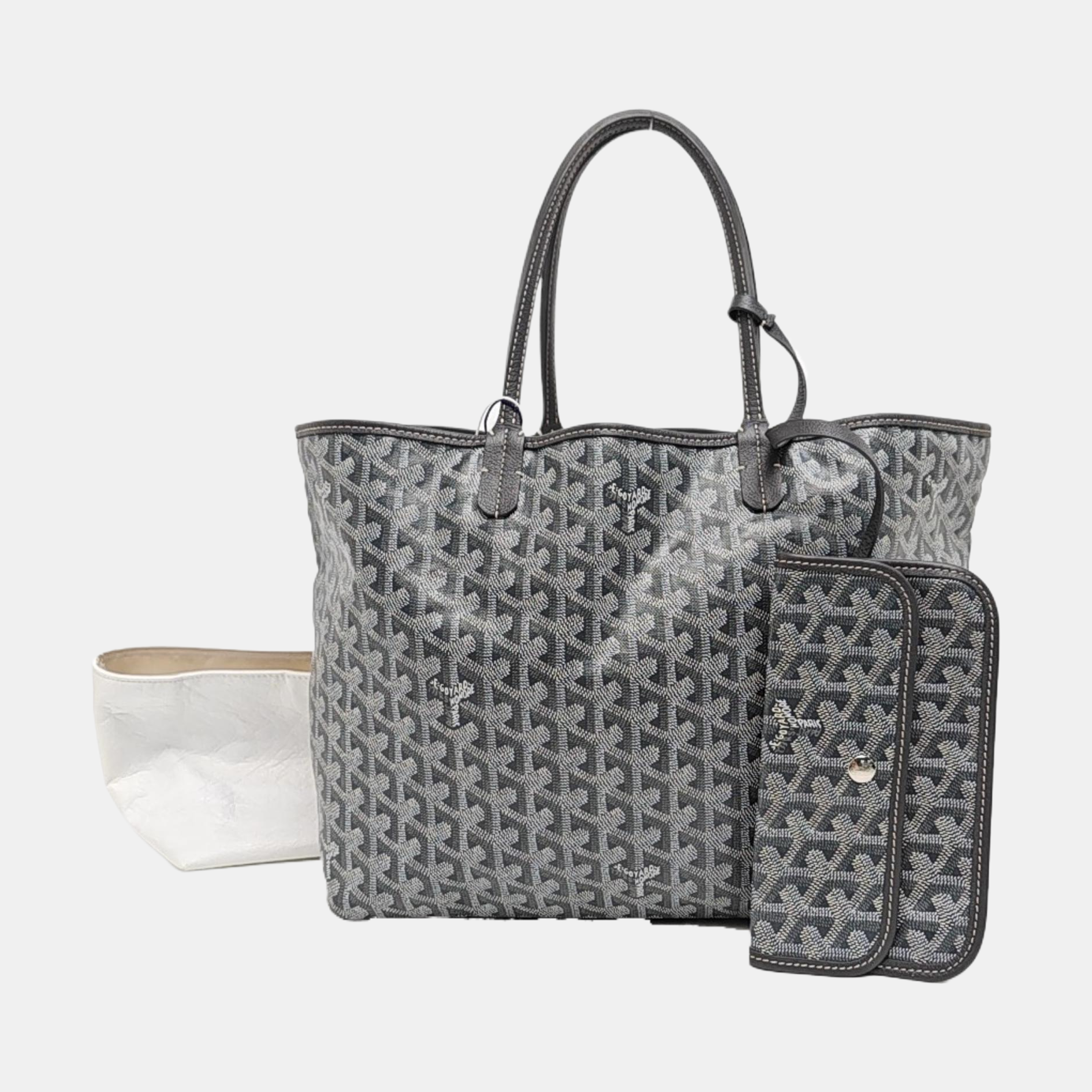 Saint Louis PM Coated Canvas Gray