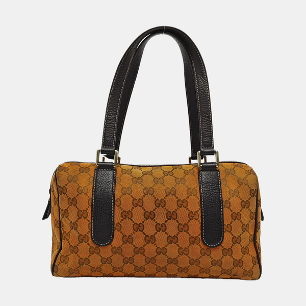 Monogram Canvas Top Handle Bag Orange