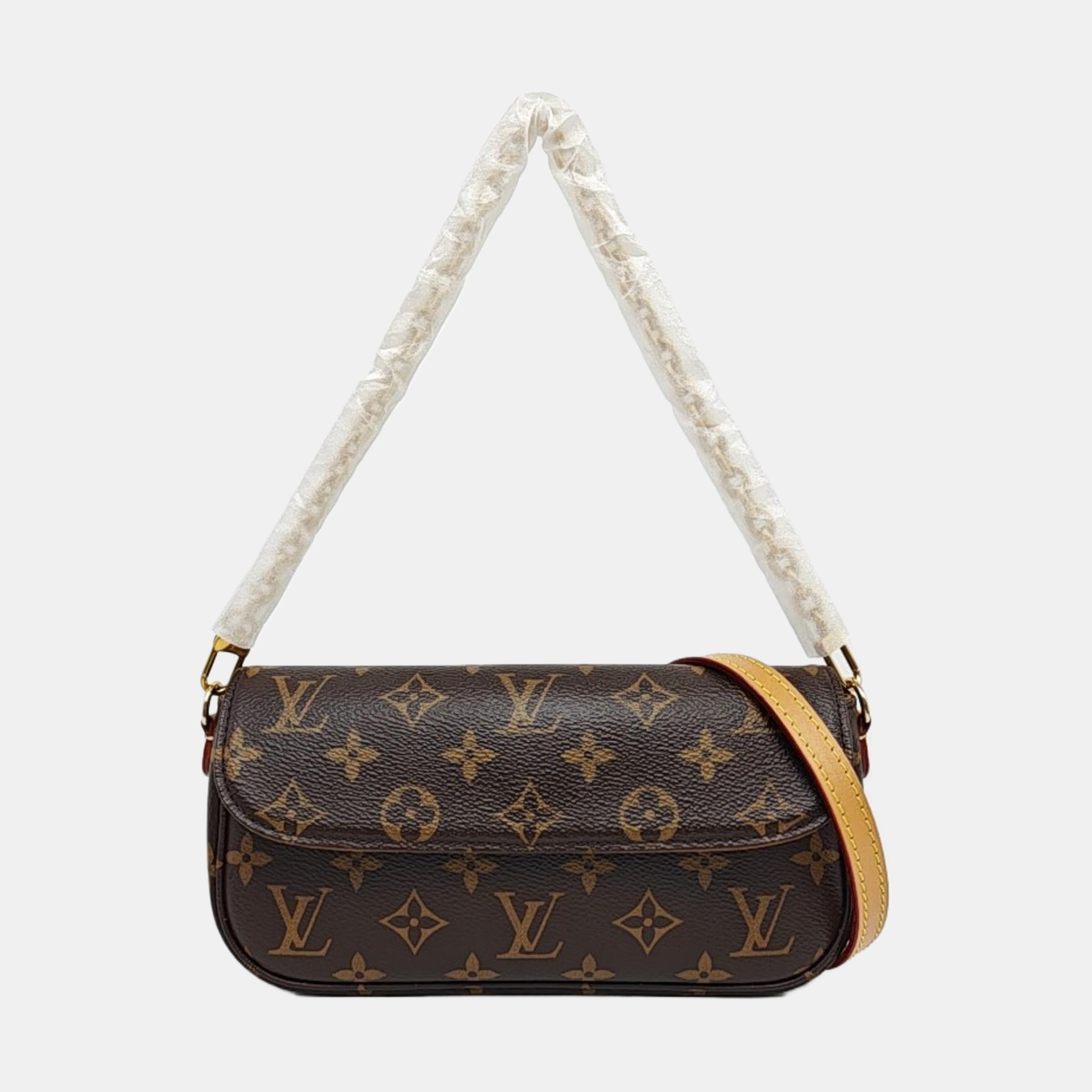 IVY Monogram Coated Canvas Brown