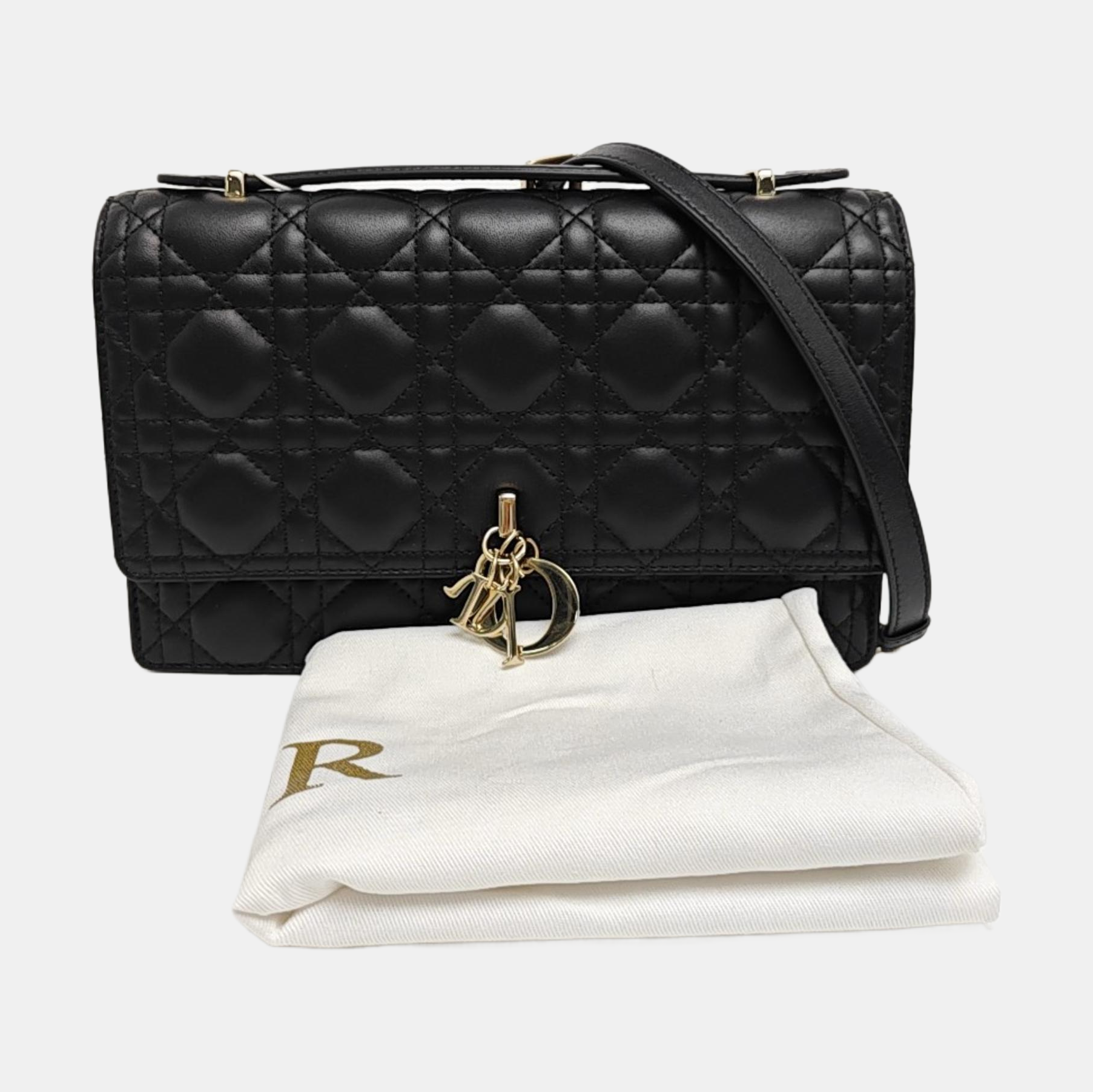 My Dior Cannage Lambskin Black