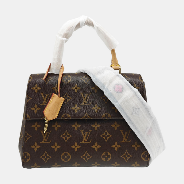 CLUNY Monogram Coated Canvas Brown