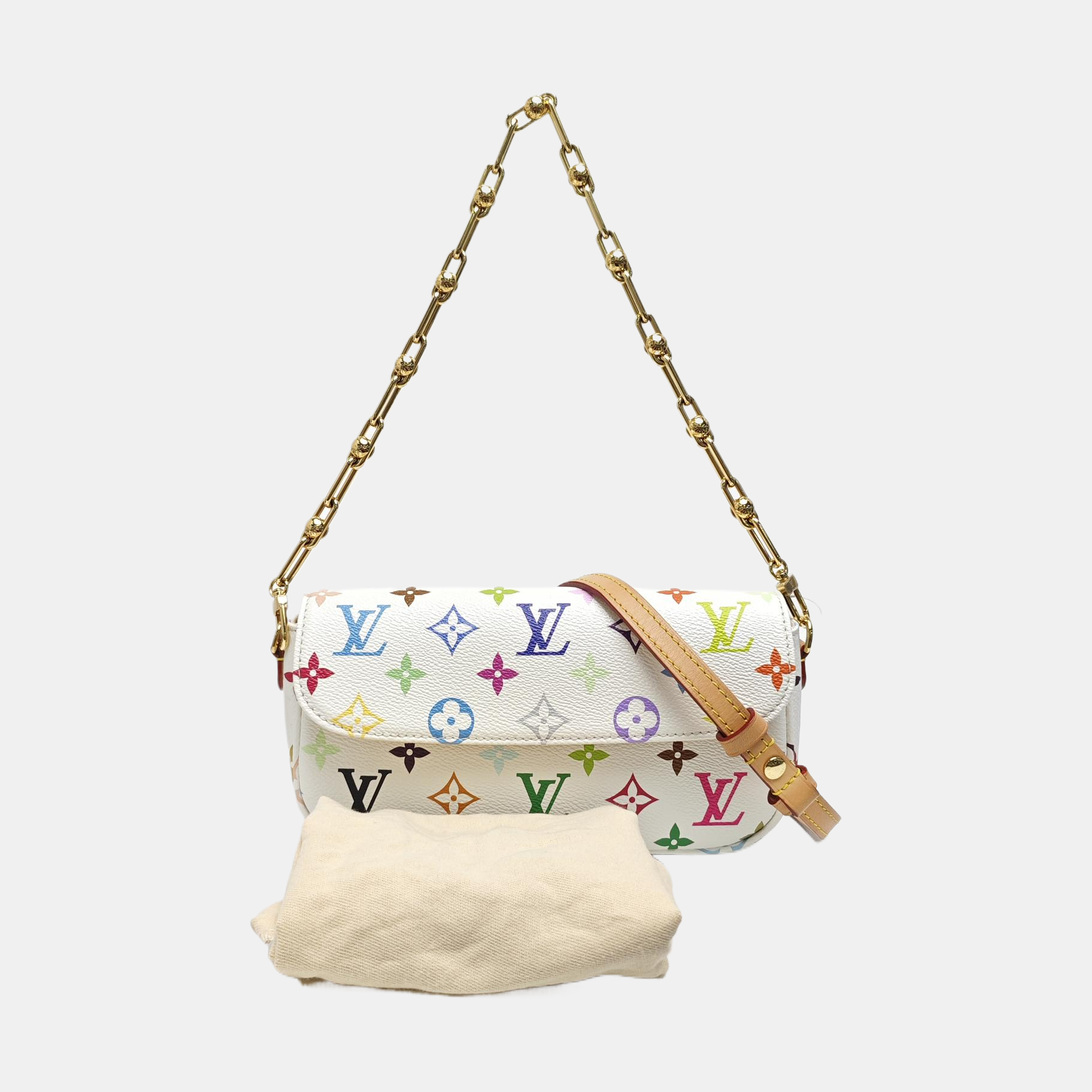 LV × TM IVY Coated Canvas White