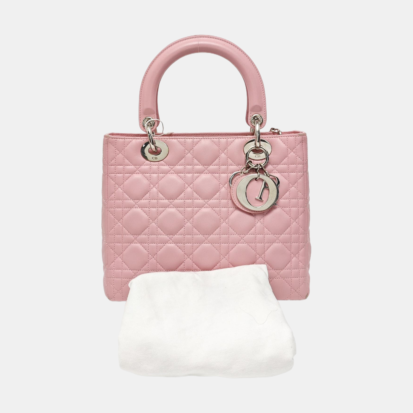 Lady Dior Medium Cannage Lambskin Pink