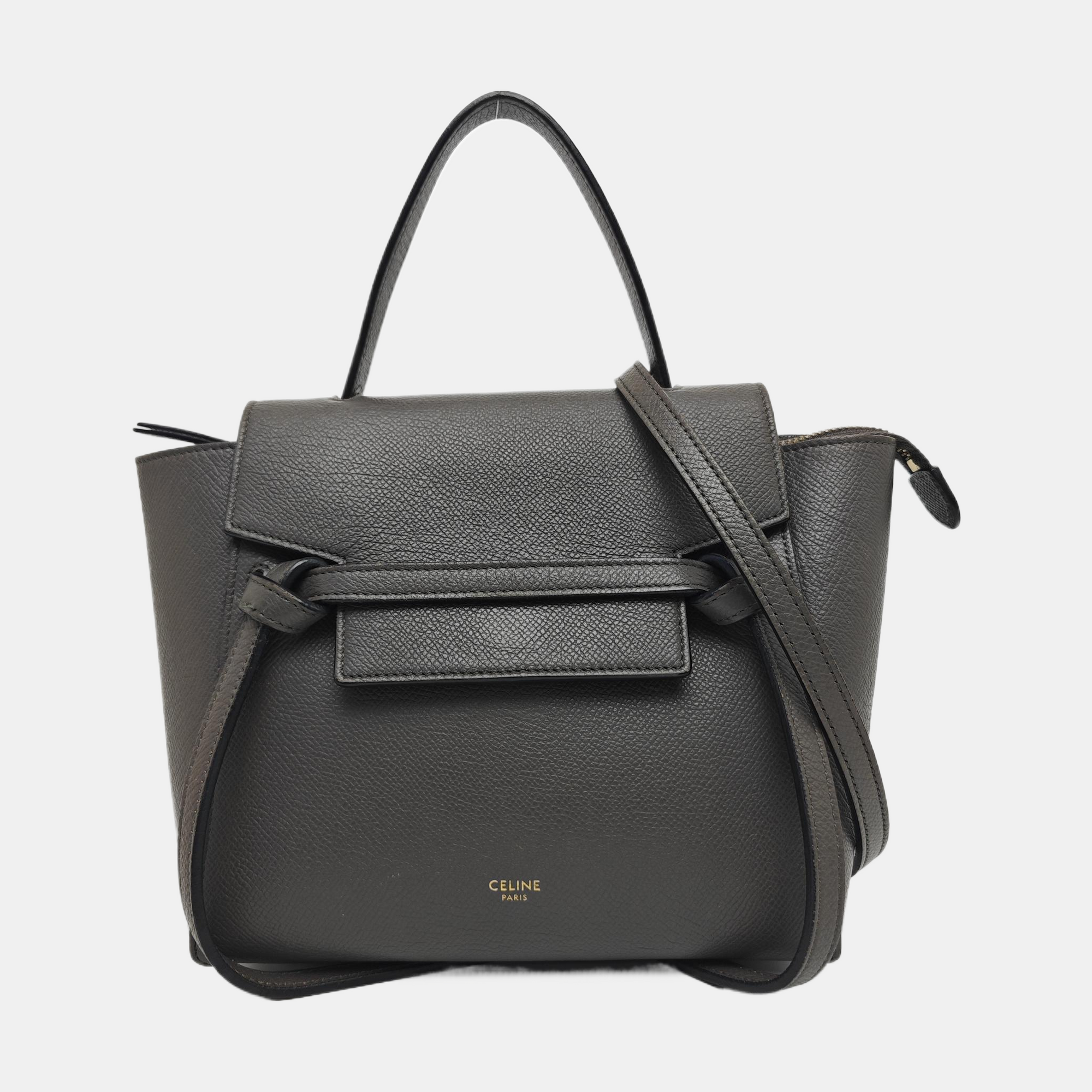 BELT Nano Calfskin Gray