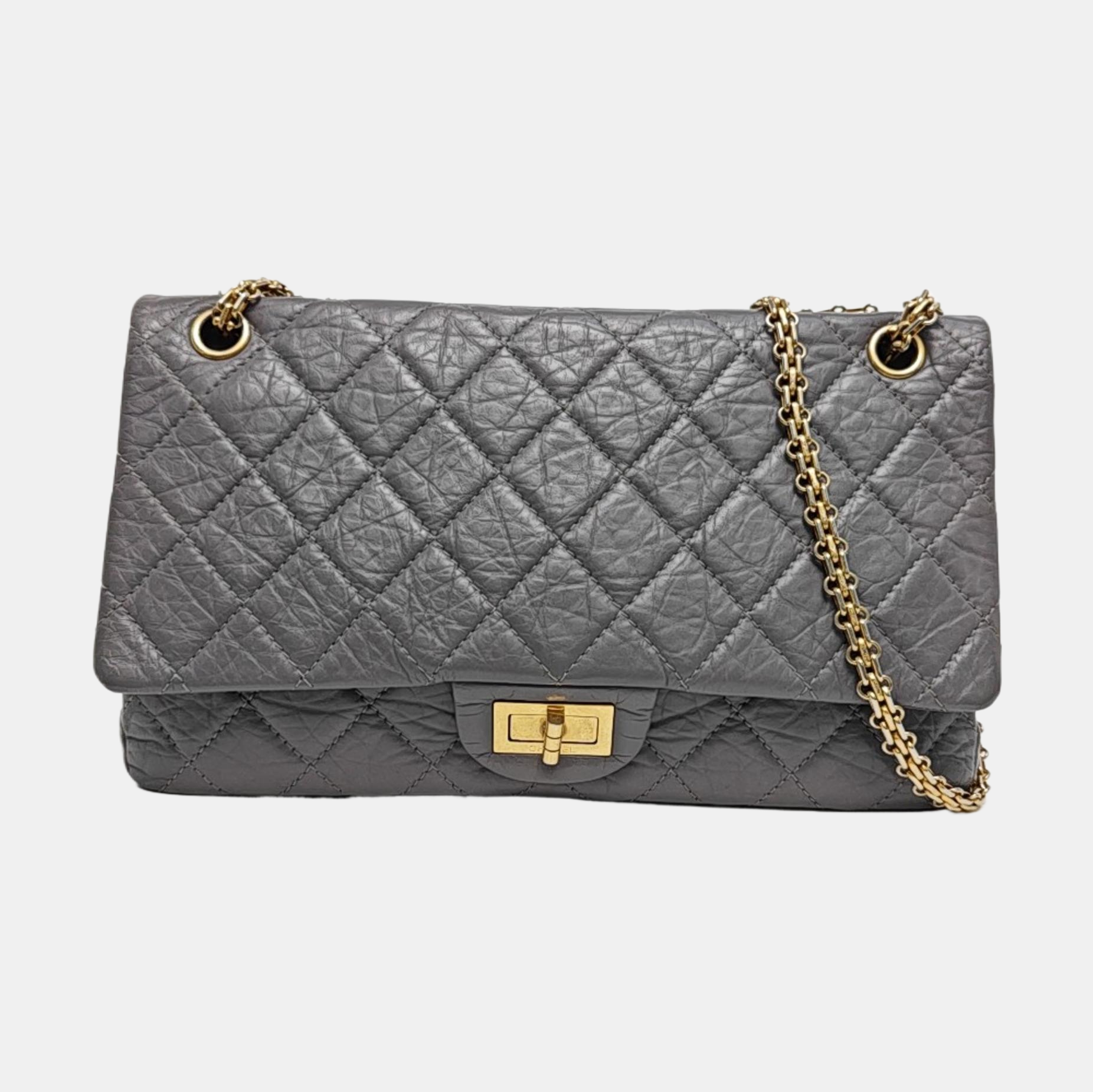 2.55 Maxi Piel de ternera acolchada gris