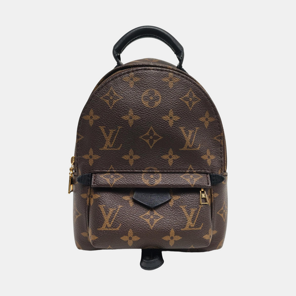 PALM SPRINGS Mini Monogram Coated Canvas Brown