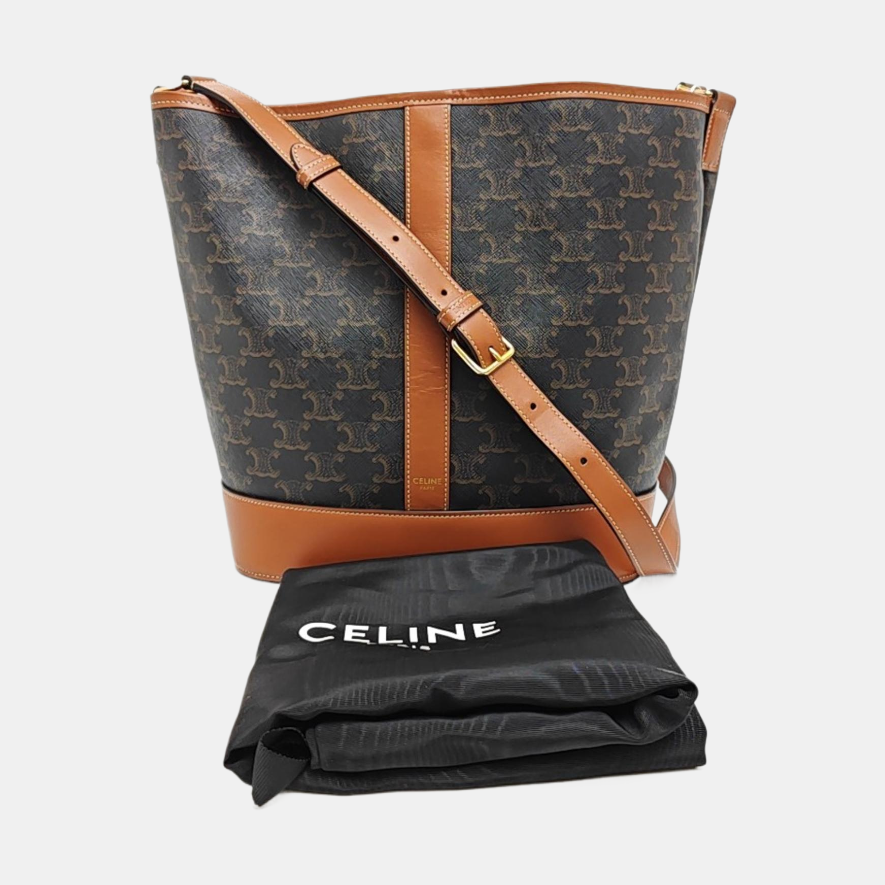 TRIOMPHE CANVAS Medium Coated Canvas Brown