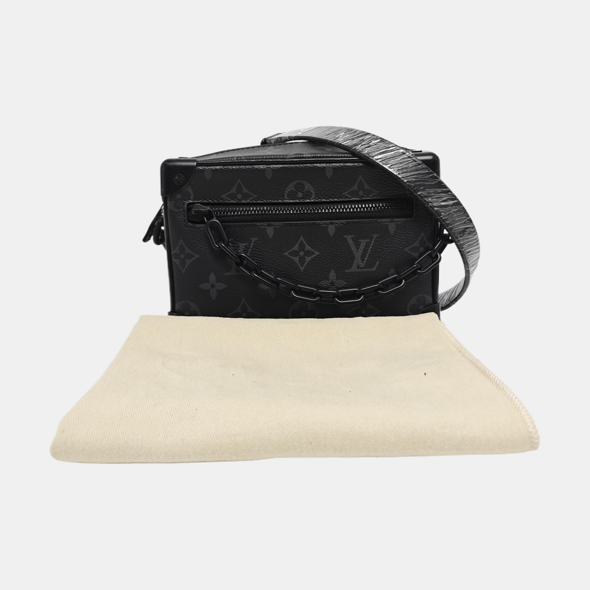 SOFT TRUNK Mini Monogram Coated Canvas Black
