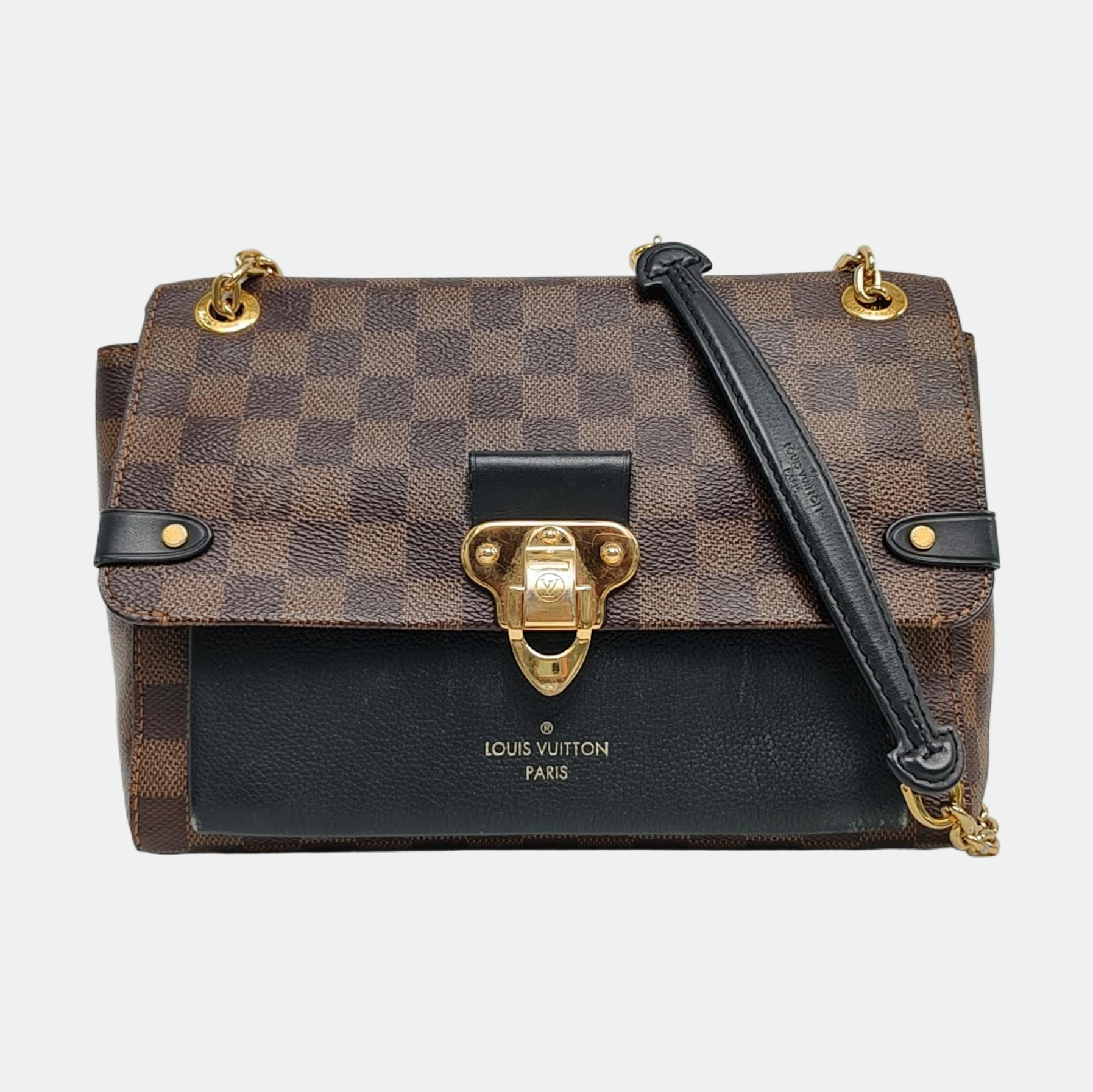 VAVIN PM Damier Ebene Coated Canvas Brown