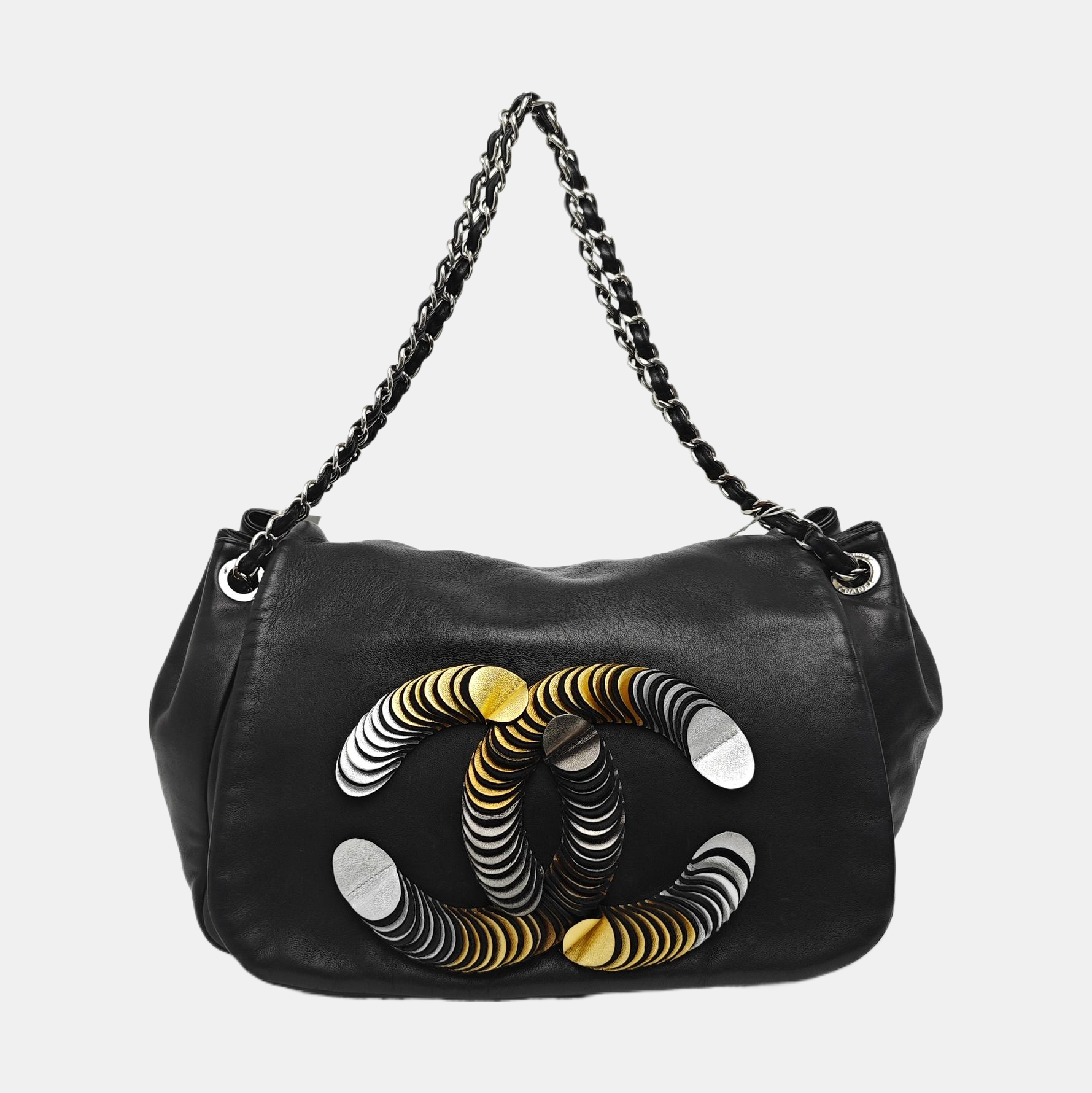 LUXURY LINE Large Lambskin Black