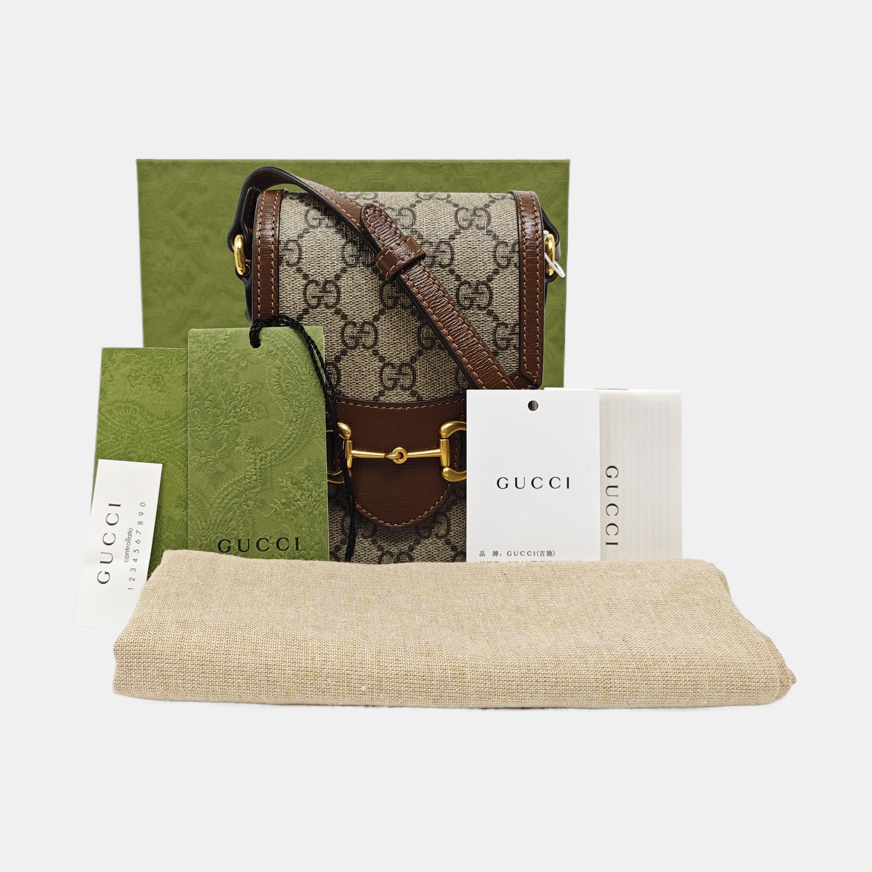Horsebit 1955 Mini Coated Canvas Beige