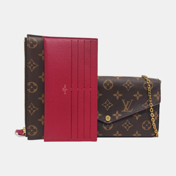 FÉLICIE Monogram Coated Canvas Brown