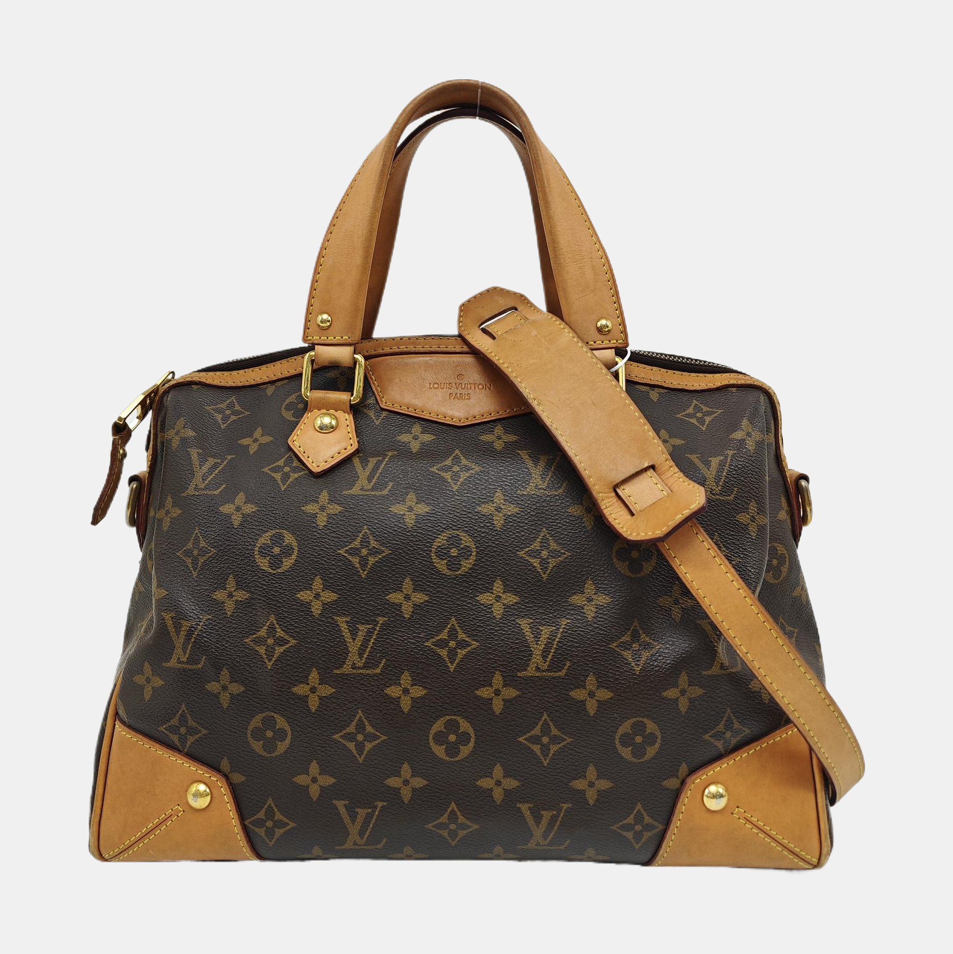 RETIRO NM Monogram Coated Canvas Brown