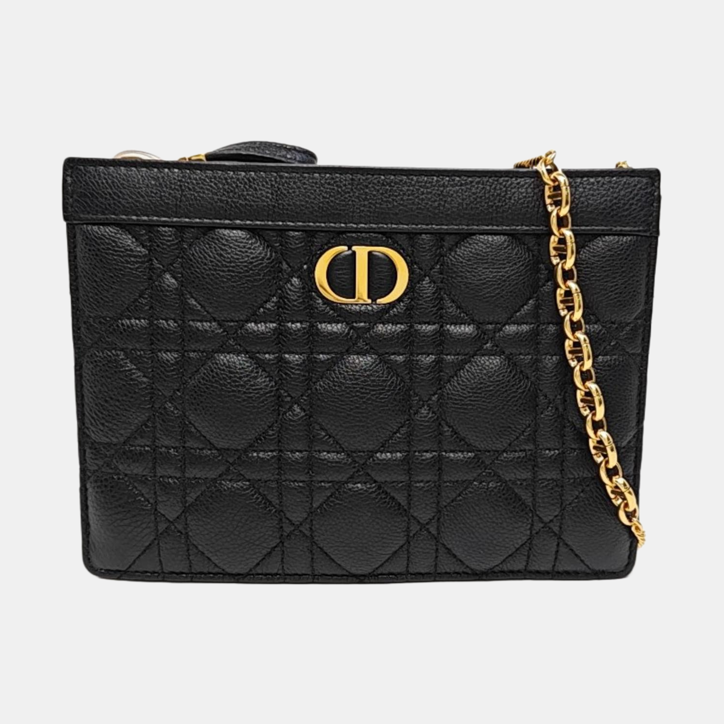 Dior Caro Mini Cannage Calfskin Black