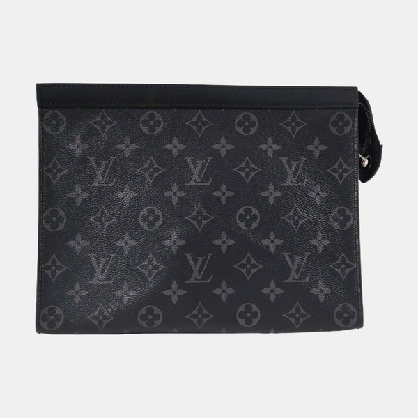 Pochette Voyag MM Monogram Coated Canvas Black
