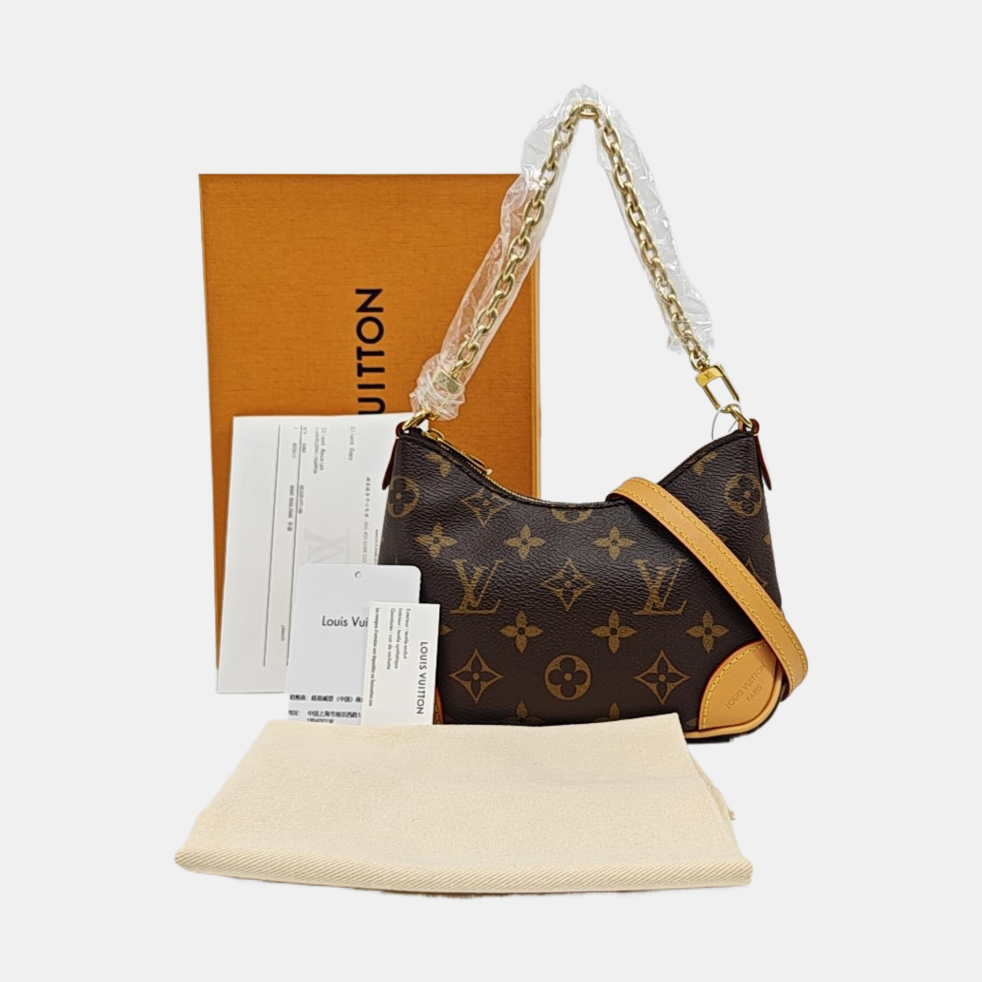 BOULOGNE Nano Monogram Coated Canvas Brown