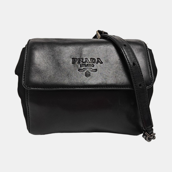 Lambskin Shoulder Bag Black