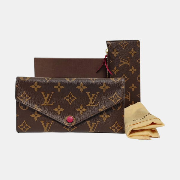 JOSÉPHINE Monogram Coated Canvas Brown Wallet