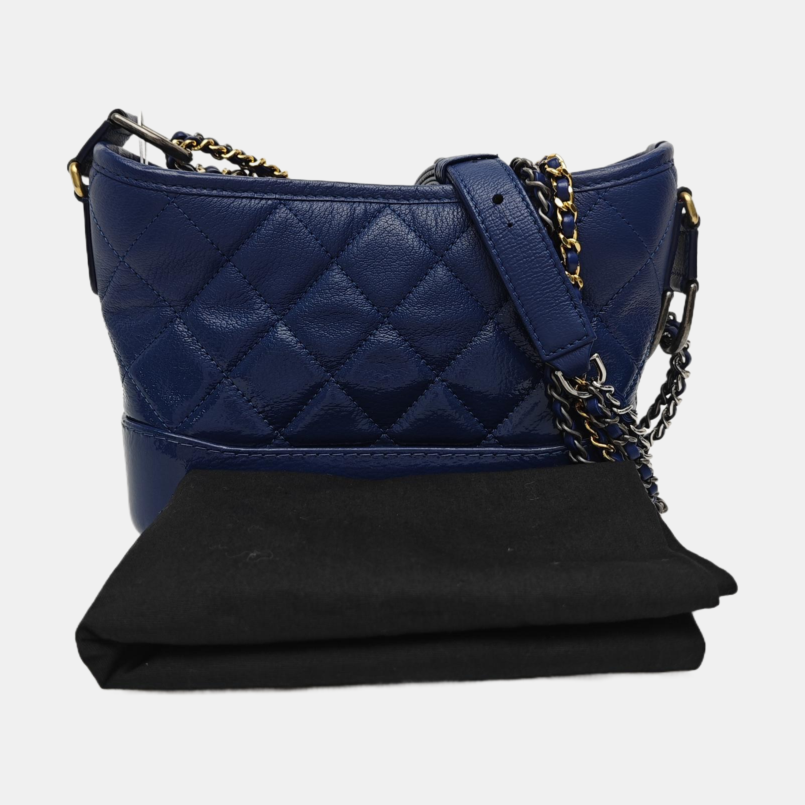 GABRIELLE Small Quilted Calfskin Blue