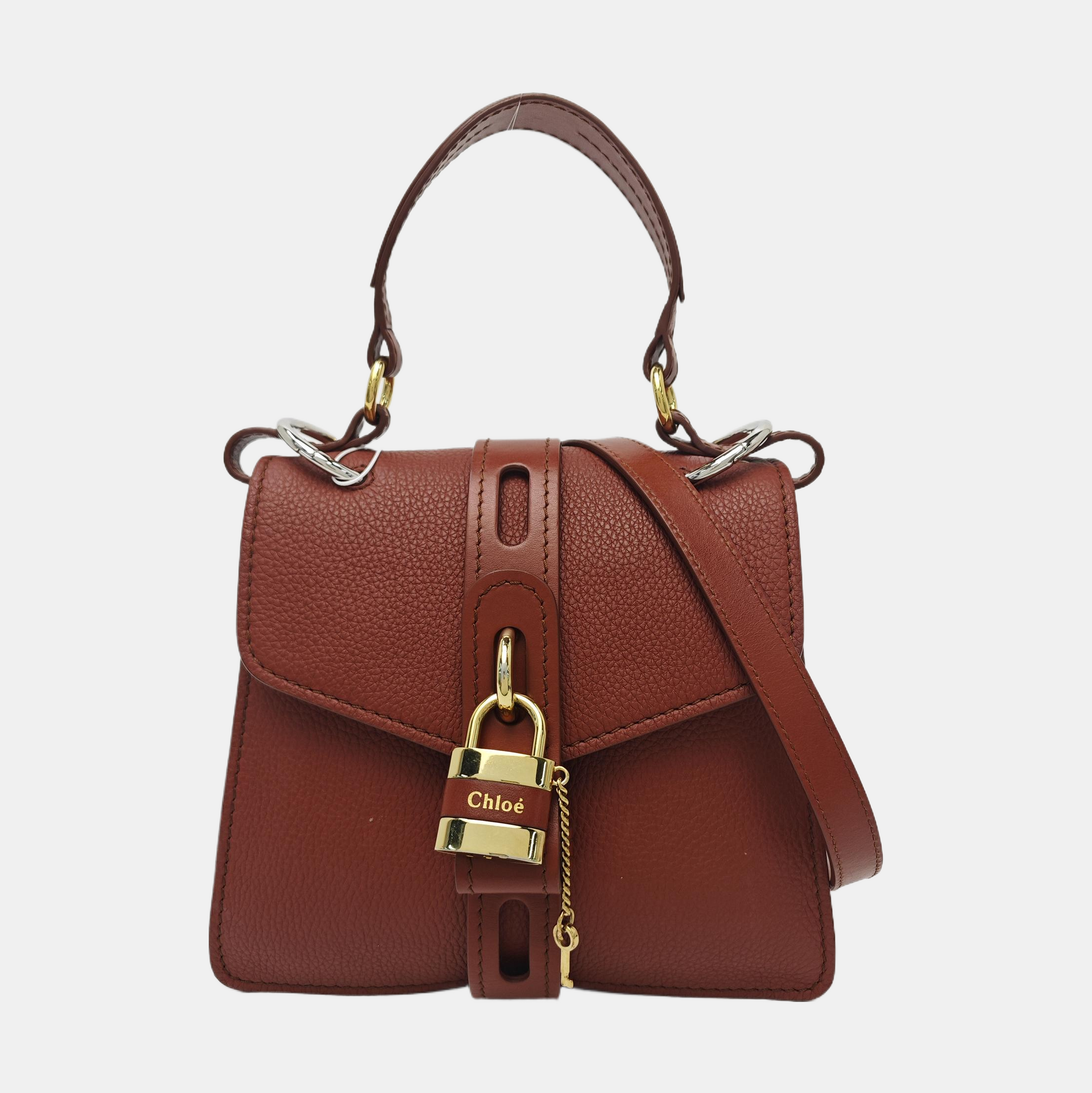 Aby Small Calfskin Brown