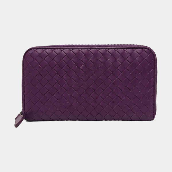 Calfskin Wallet Purple