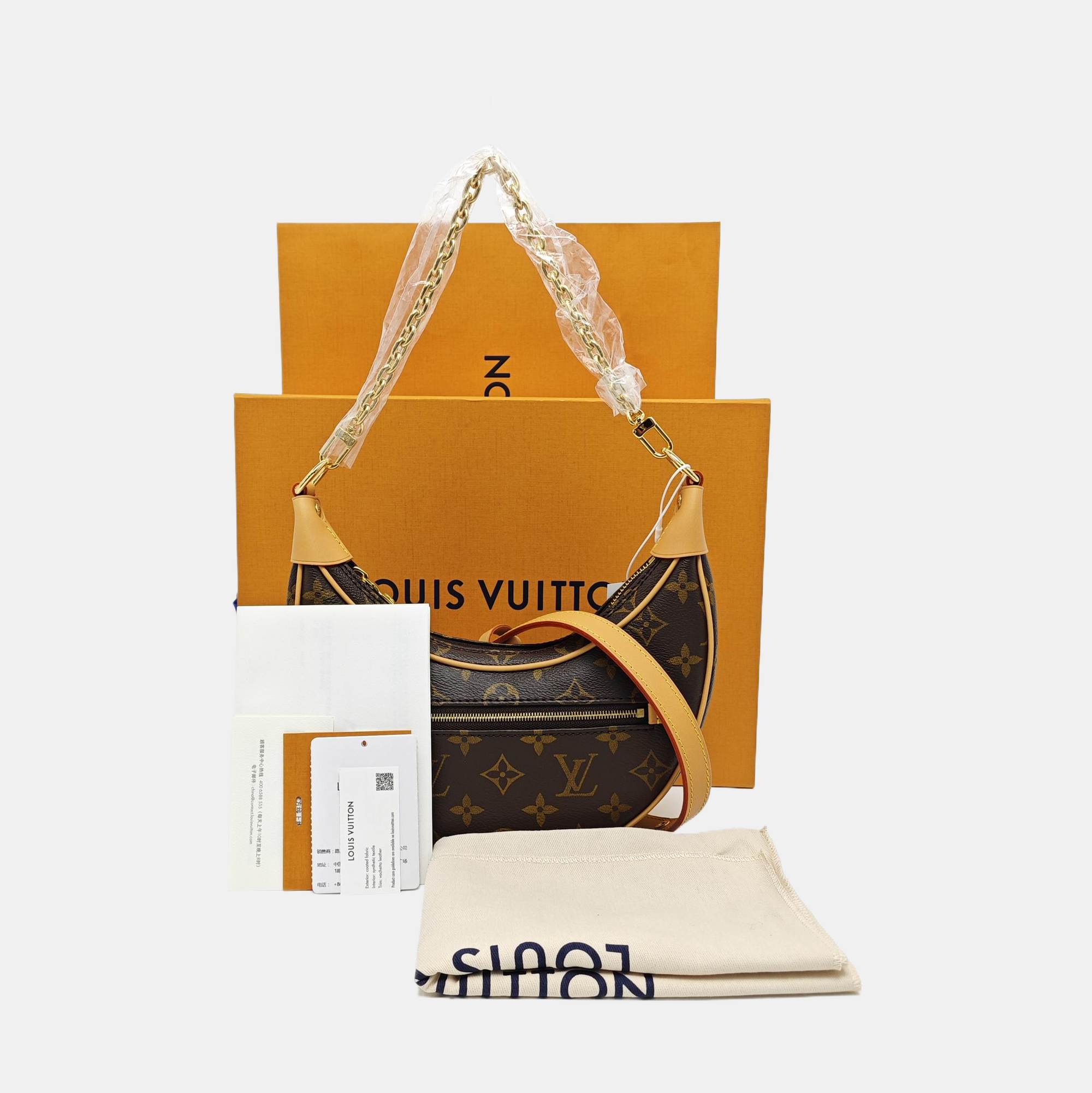 LOOP Monogram Coated Canvas Brown