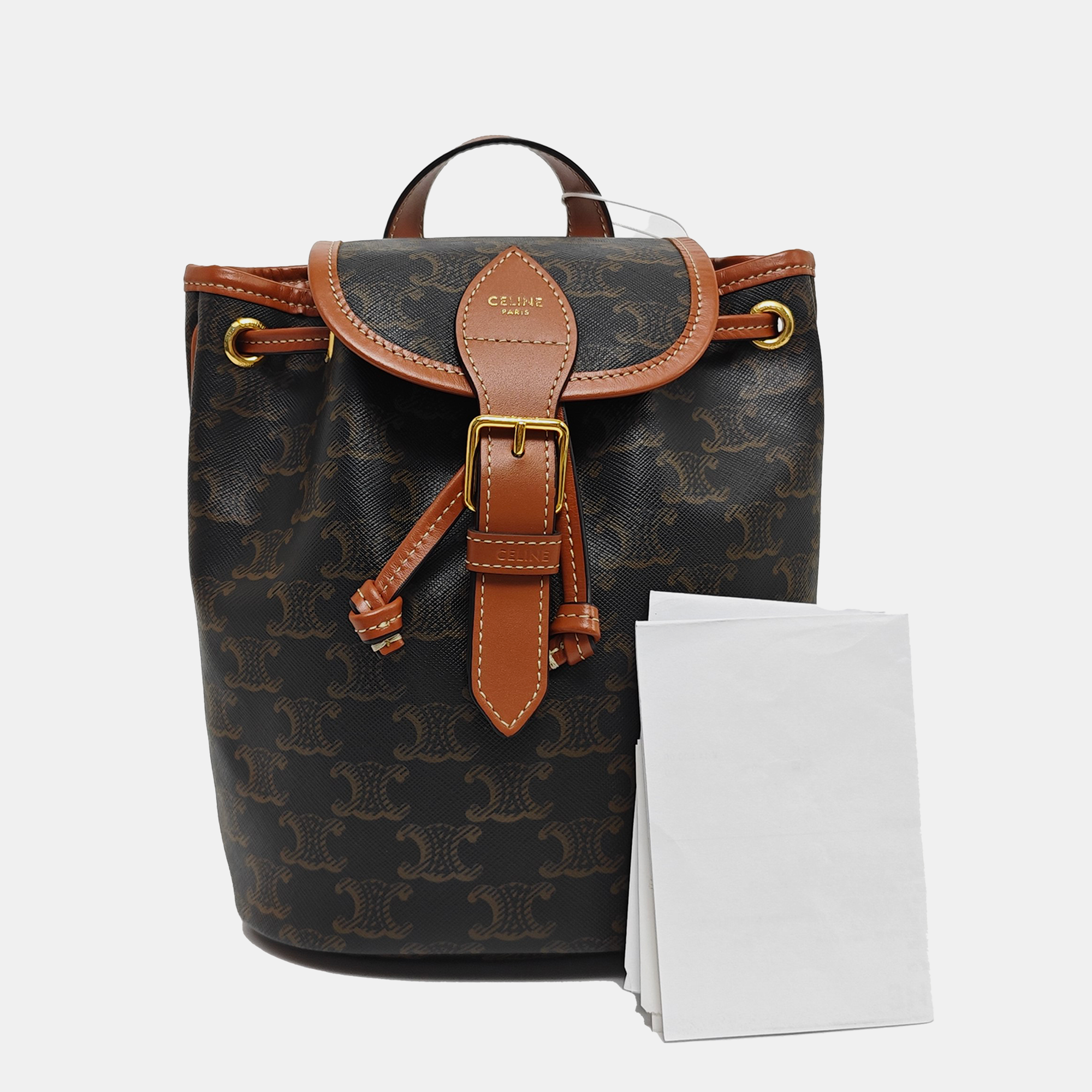 TRIOMPHE Mini Coated Canvas Brown