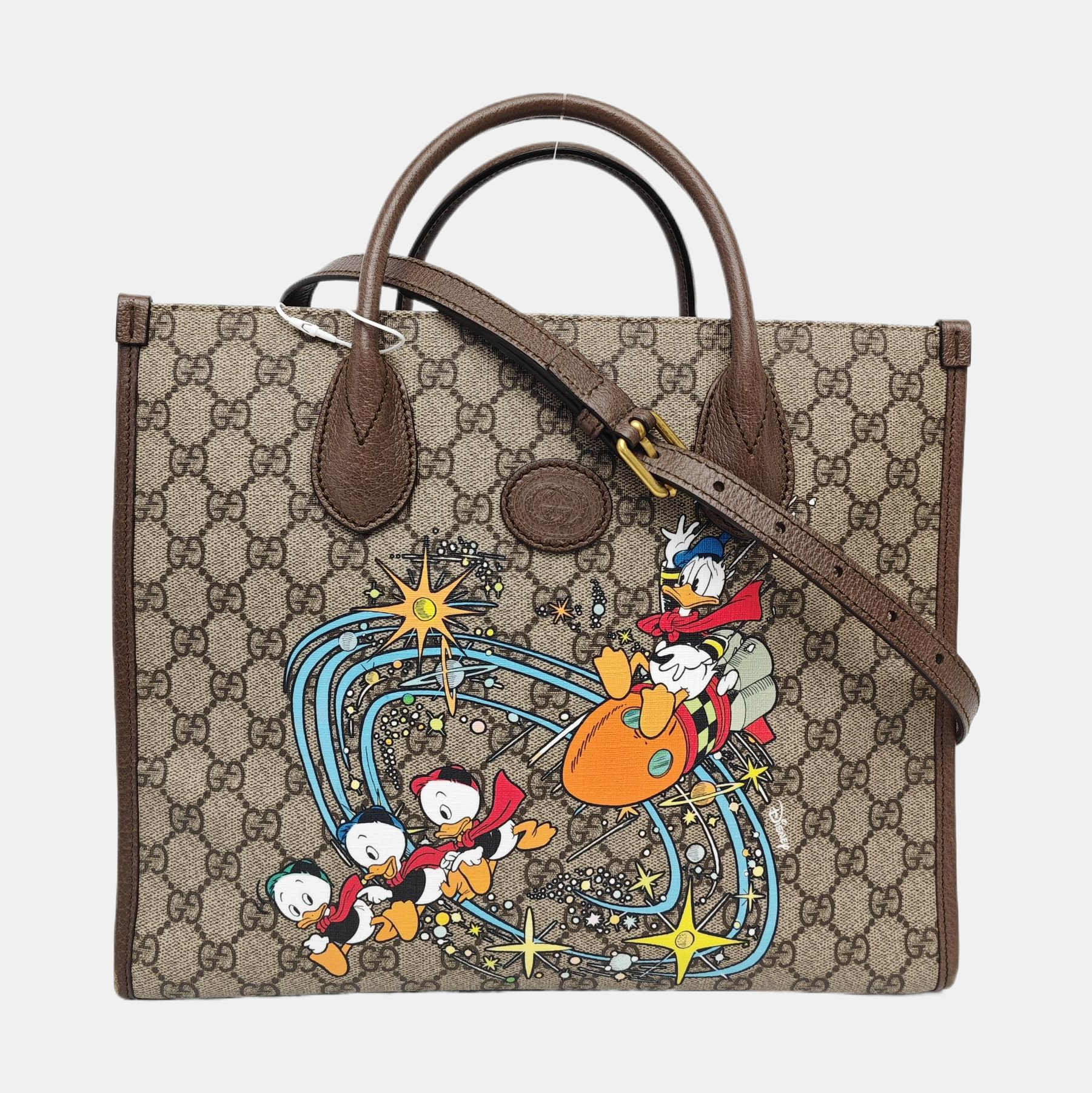 Disney X Gucci Monogram Coated Canvas Beige