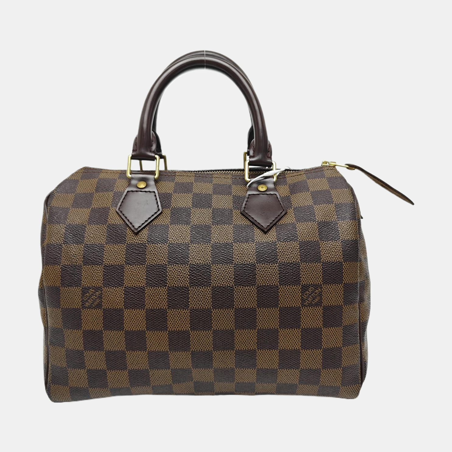 SPEEDY 25 Damier Ebene Coated Canvas Brown