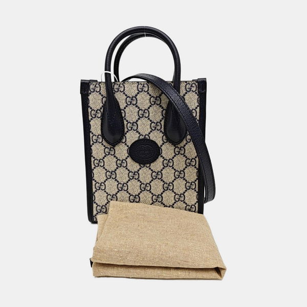 Retro Mini Monogram Coated Canvas Beige
