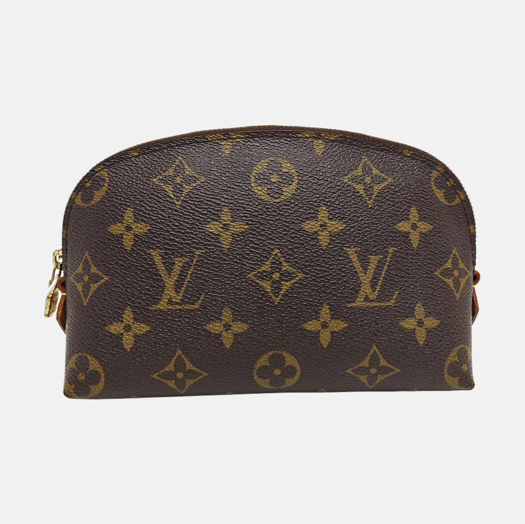 COSMETIC PM Monogram Coated Canvas Brown