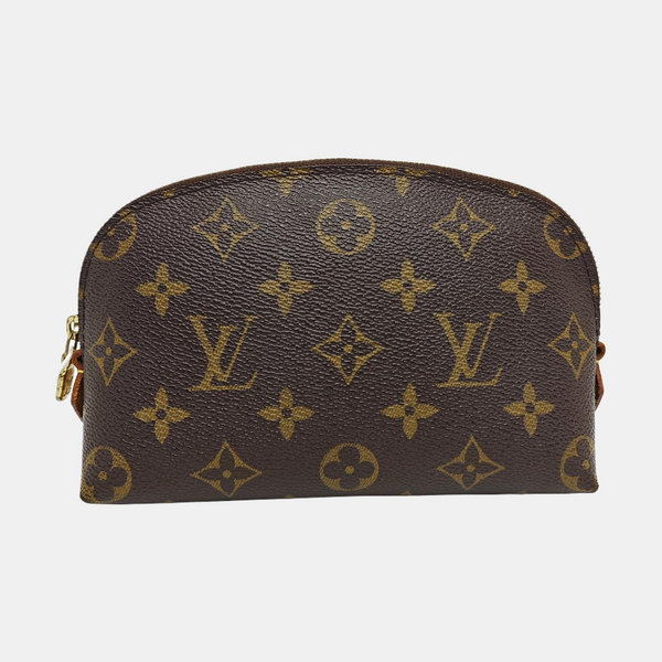 COSMETIC PM Monogram Coated Canvas Brown
