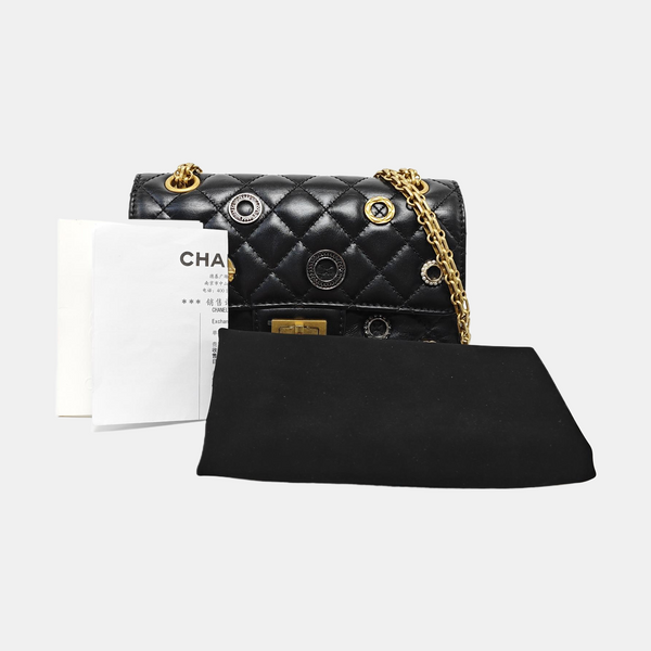 2.55 224 (mini) Quilted Vintage Calf Black