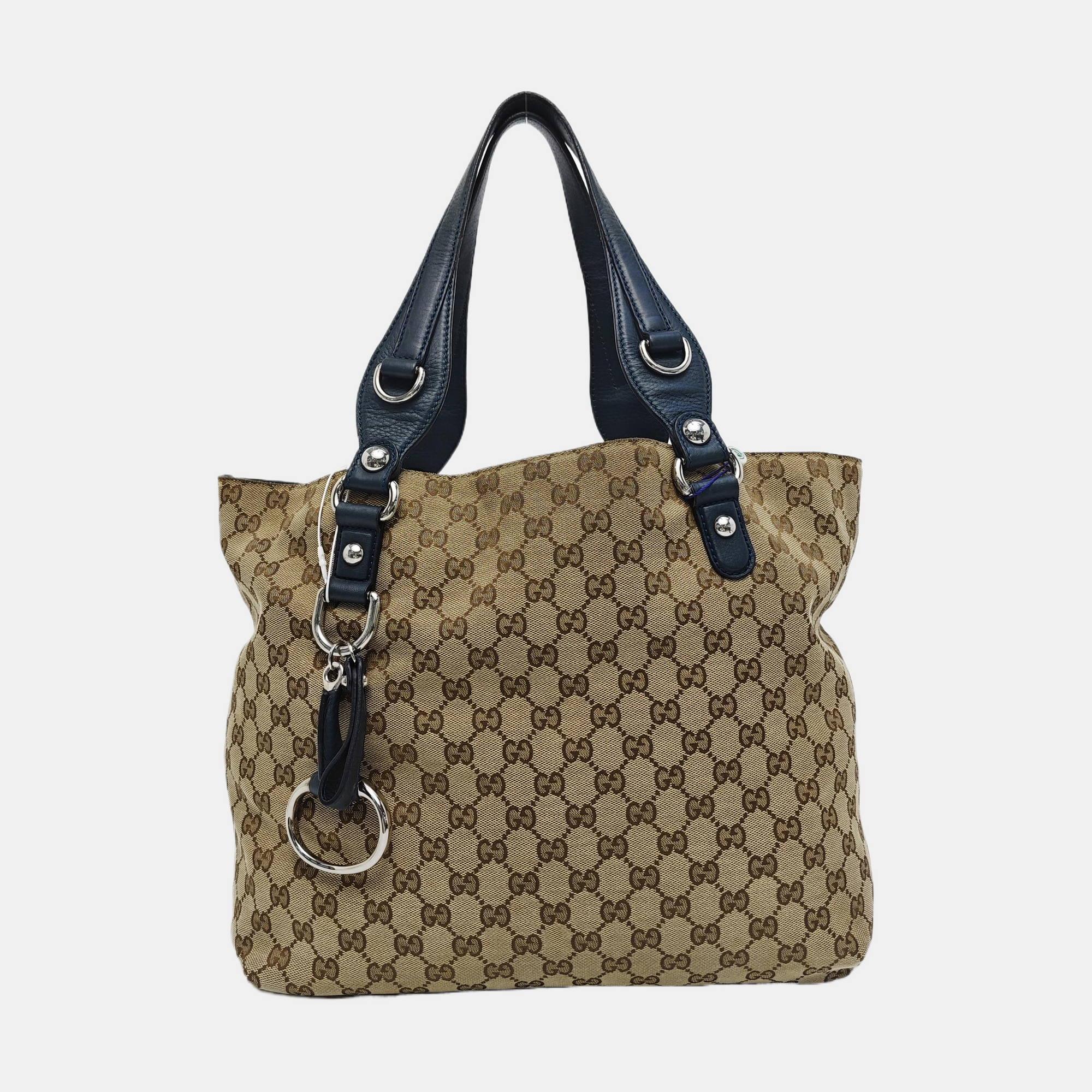 Monogram Canvas Tote Bag Beige