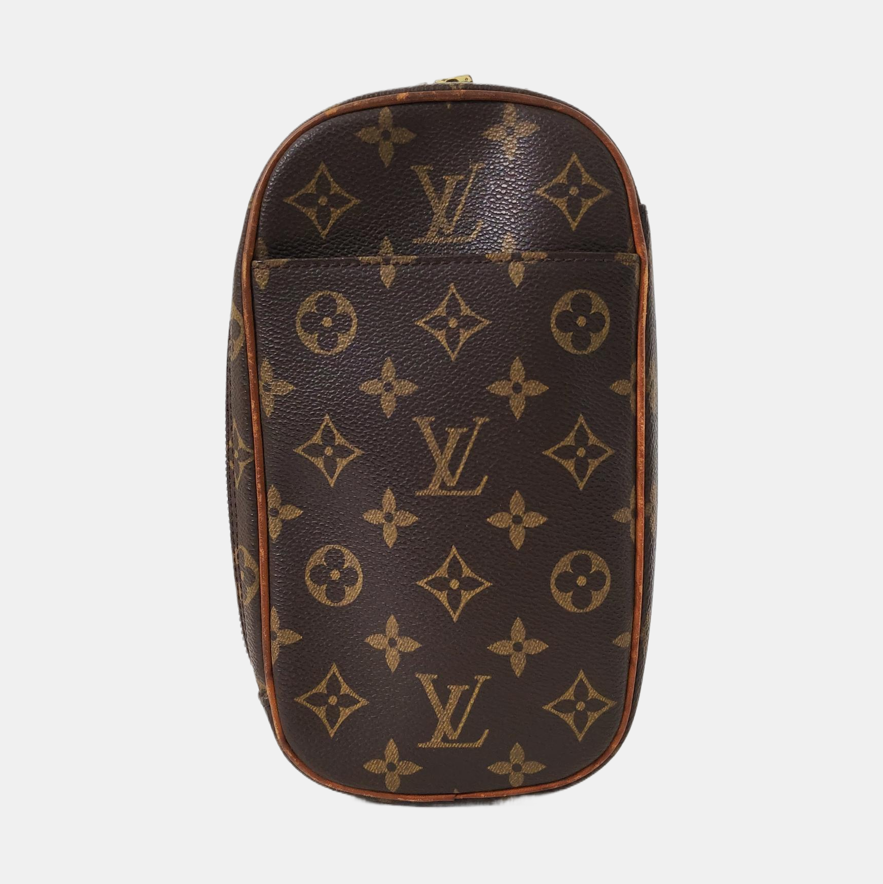GANGE Monogram Coated Canvas Brown