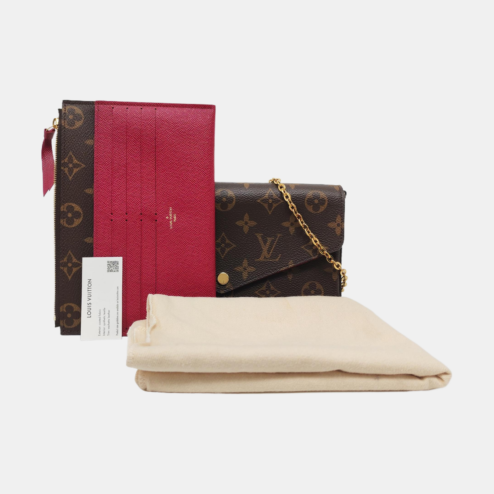 FÉLICIE Monogram Coated Canvas Brown