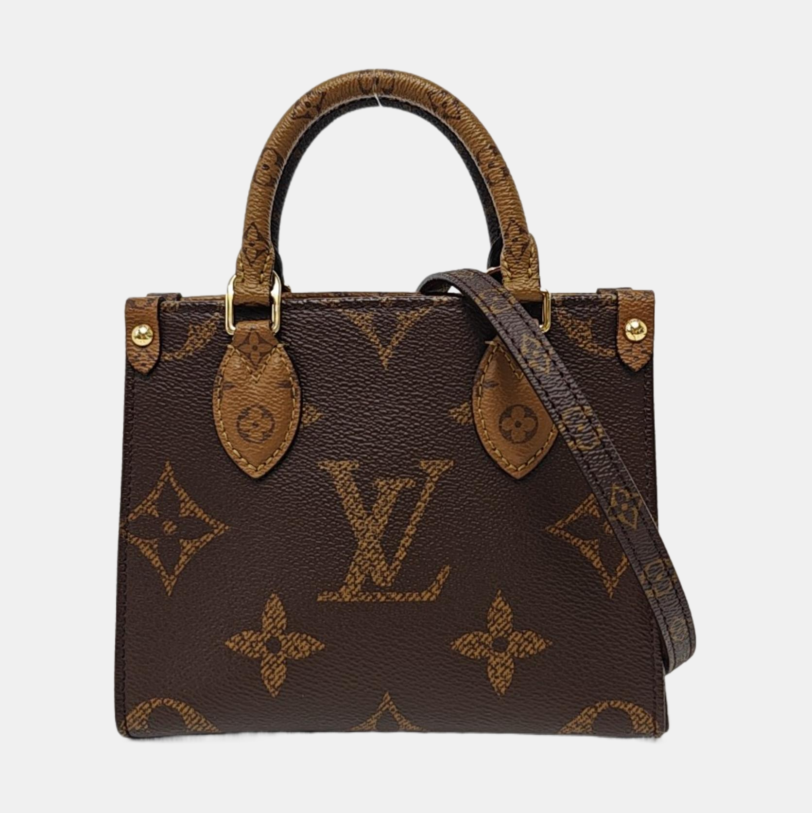 ONTHEGO BB Monogram Coated Canvas Brown