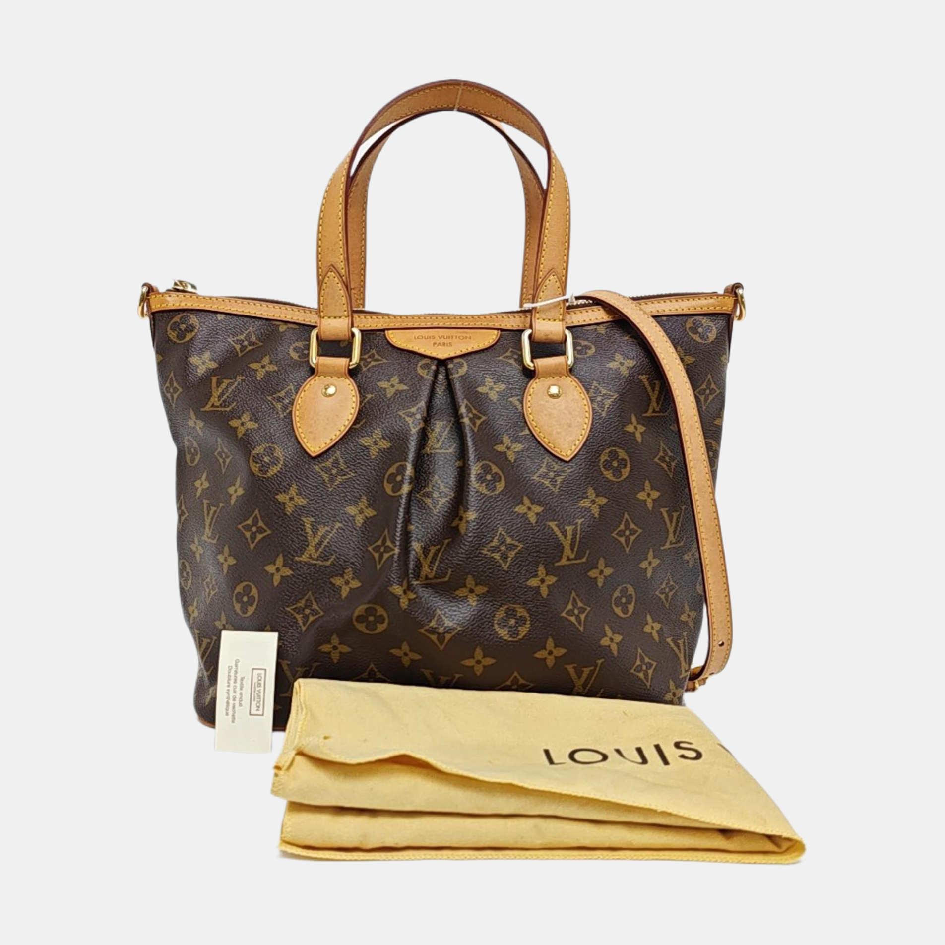 PALERMO PM Monogram Coated Canvas Brown