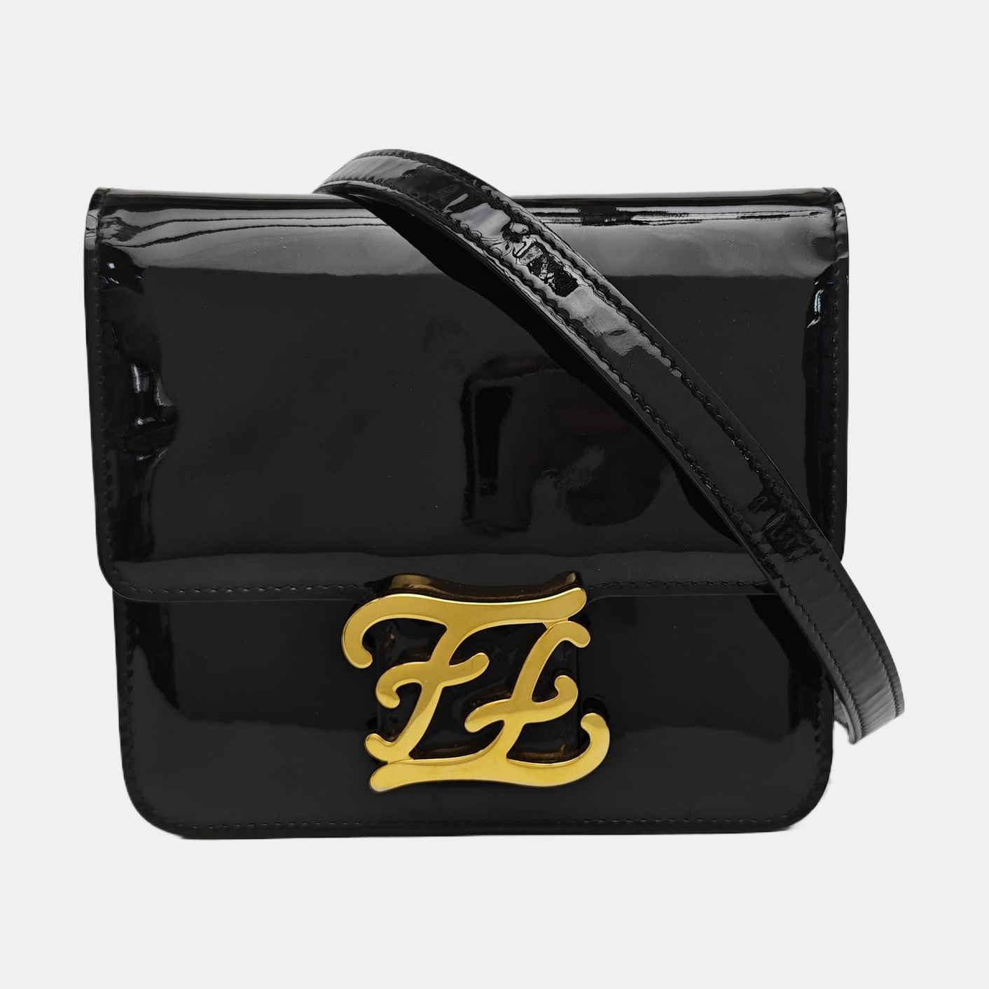 Karligraphy Patent Leather Black