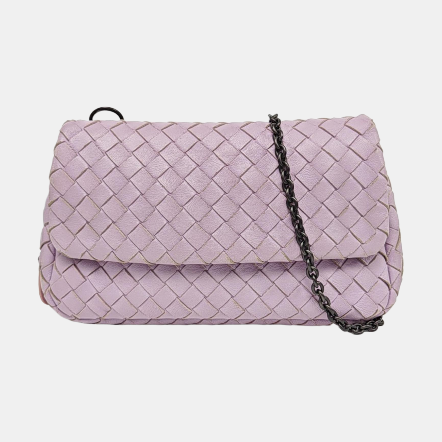 Lambskin Shoulder Bag Purple