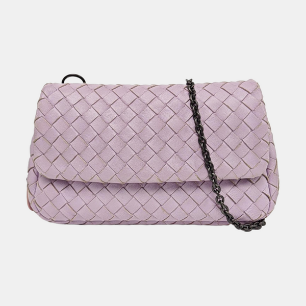Lambskin Shoulder Bag Purple