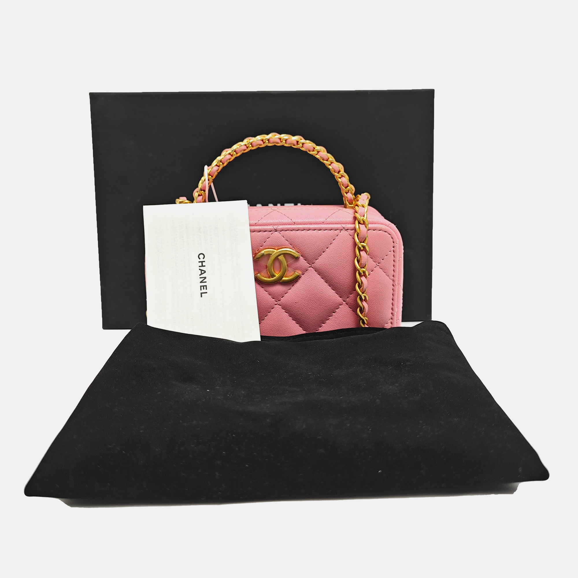 Quilted Lambskin Shoulder Bag Red