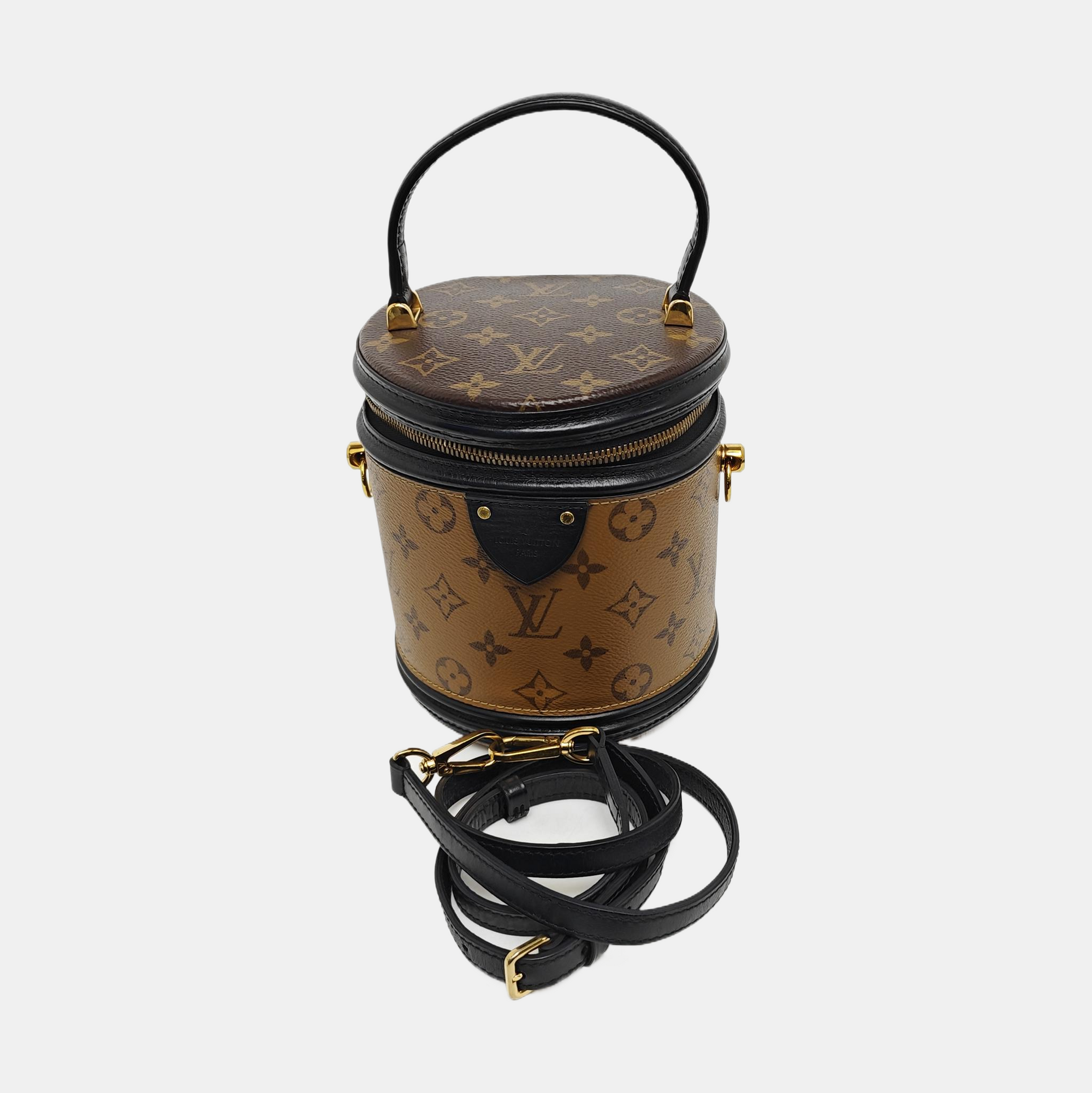 CANNES PM Monogram Coated Canvas Brown