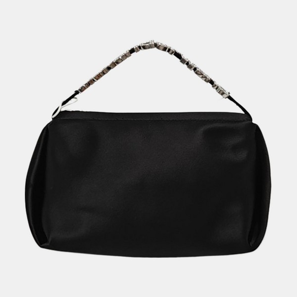 Fabric Top Handle Bag Black