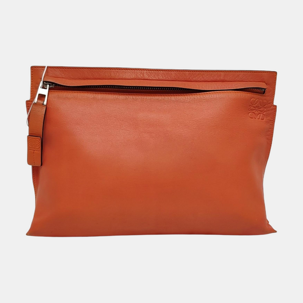 T Pouch Calfskin Orange
