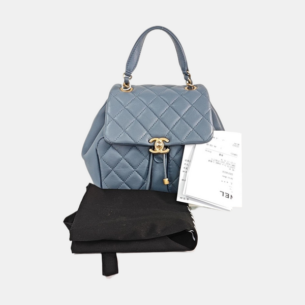 Quilted Lambskin Blue