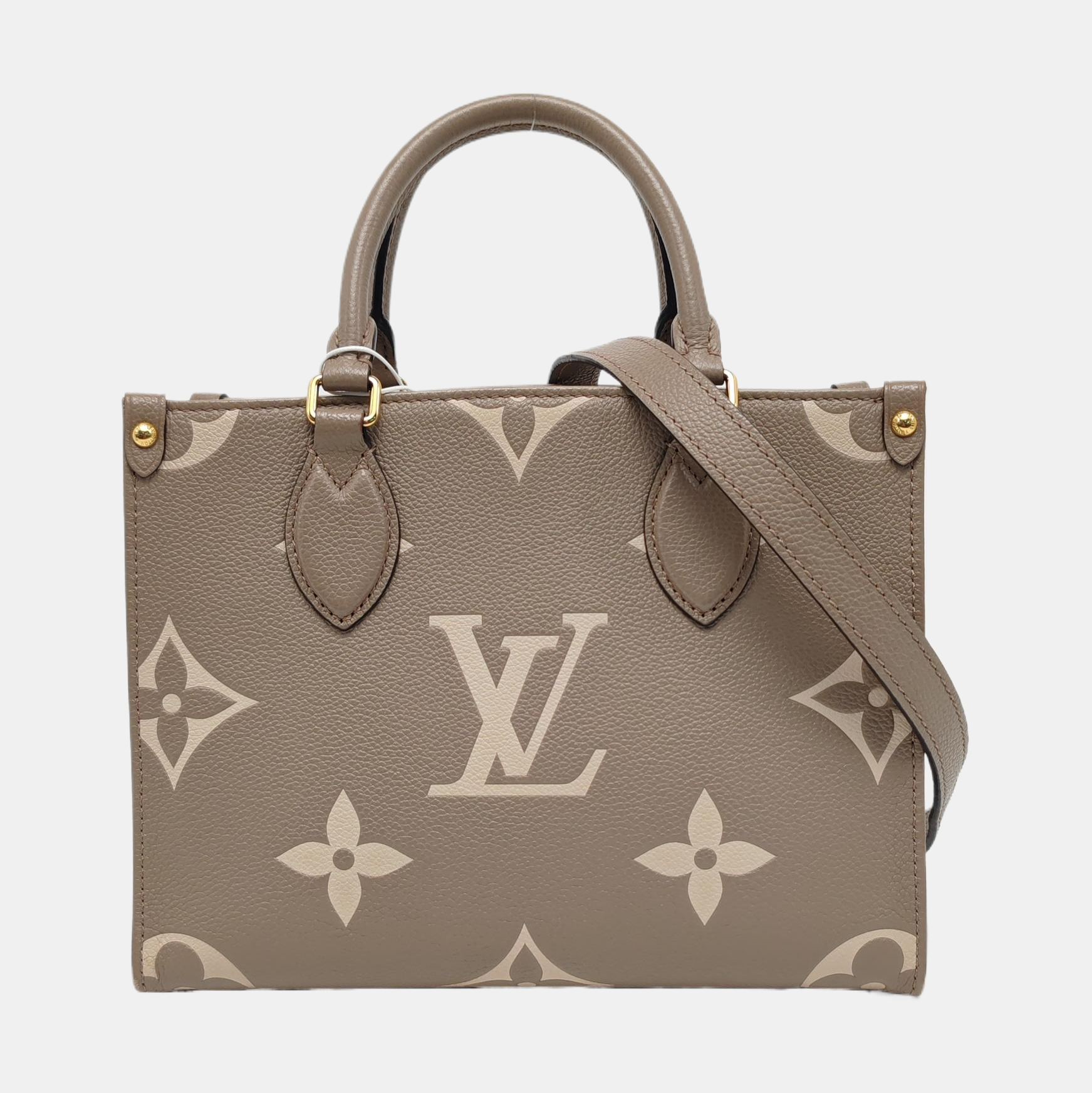 ONTHEGO PM Monogram Calfskin Gray
