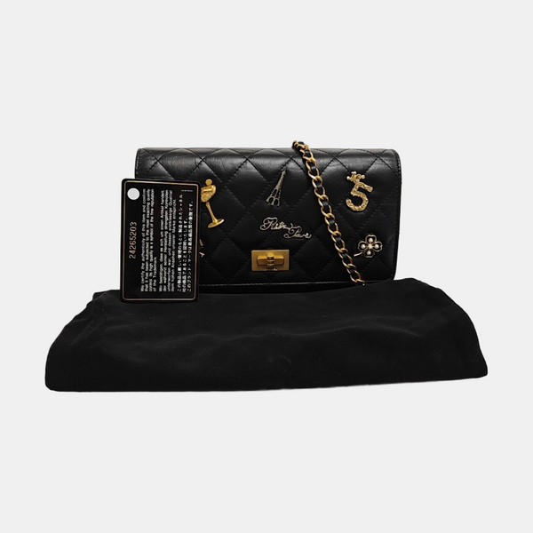2.55 WOC Quilted Calfskin Black