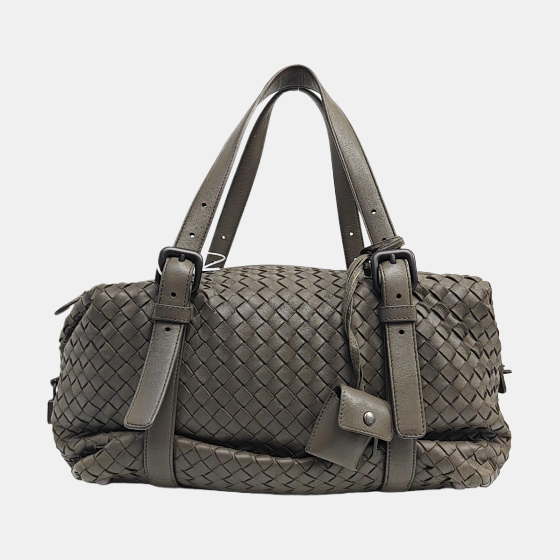 Lambskin Top Handle Bag Green