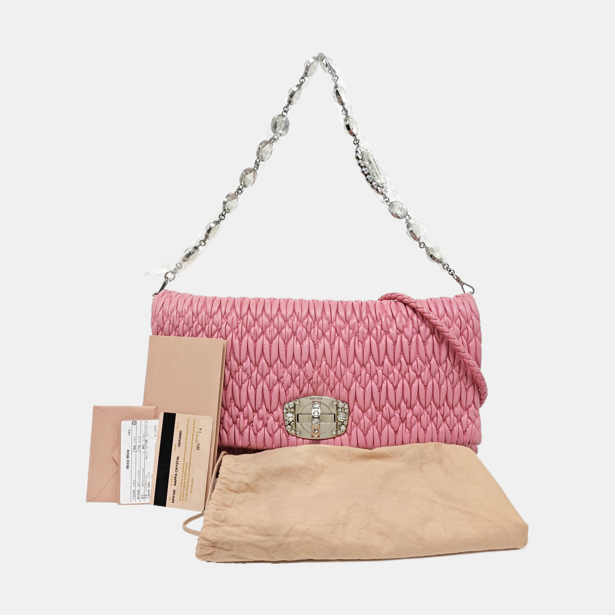 Crystal Lambskin Pink